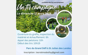 Les Robins des Foy organisent leur premier Tir Campagne