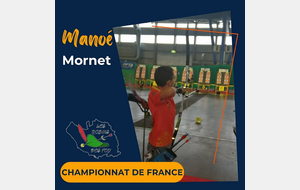 Manoé au Championnat de France tir à 18 m 