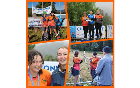 Elora vice championne de France U15 Tir campagne !