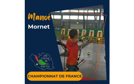 Manoé au Championnat de France tir à 18 m 